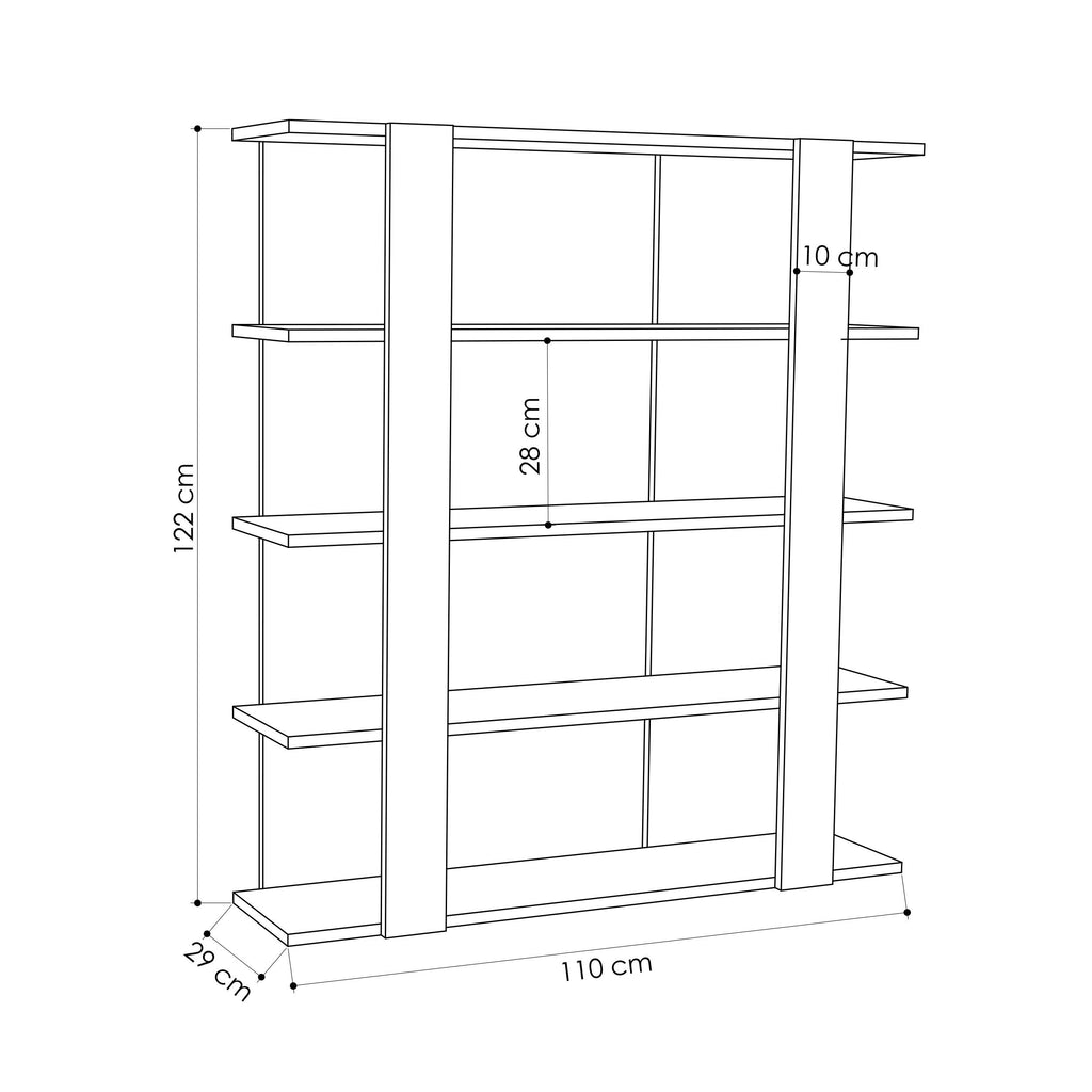 Tita Bookcase 110cm