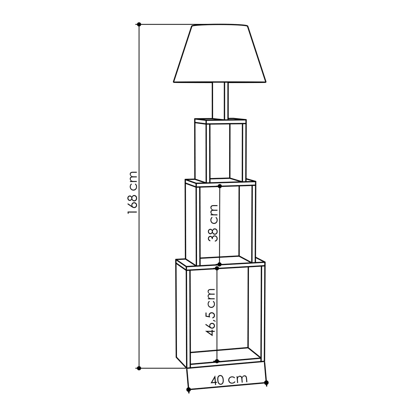 Mourah Tower Floor Lamp   -2 Years Warranty