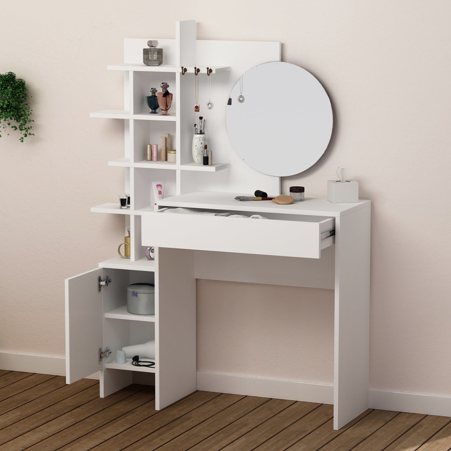 Mourah Mup Dressing Table With Storag -2 Years Warranty