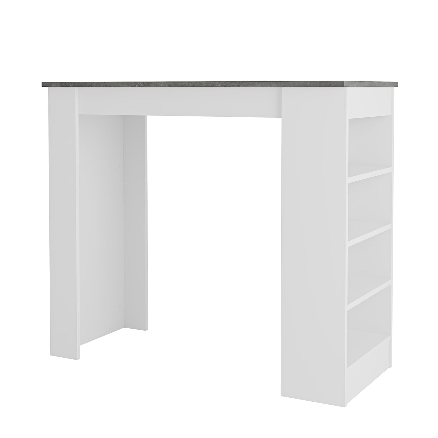 Mourah Swallow Bar Table With Storage - 2 Years Warranty