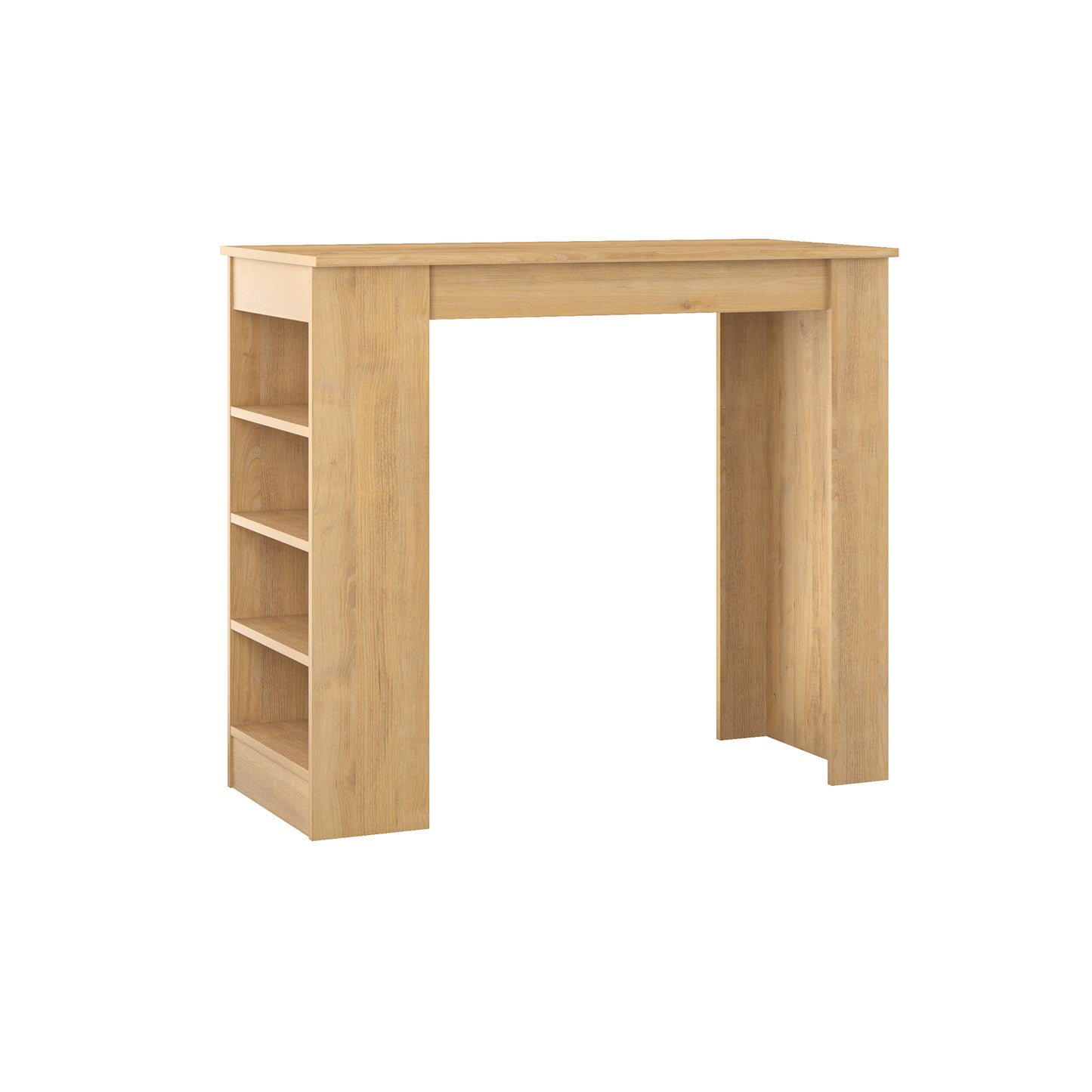 Mourah Swallow Bar Table With Storage - 2 Years Warranty