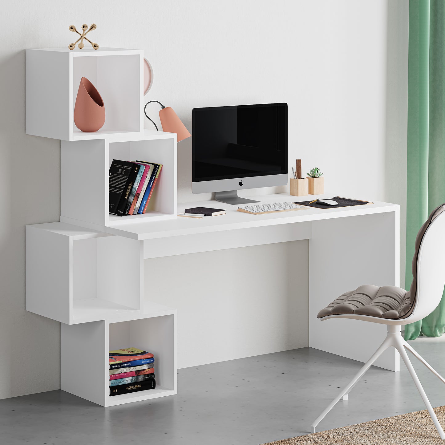 Mourah Balance Working Table With Storage  - 2 Years Warranty