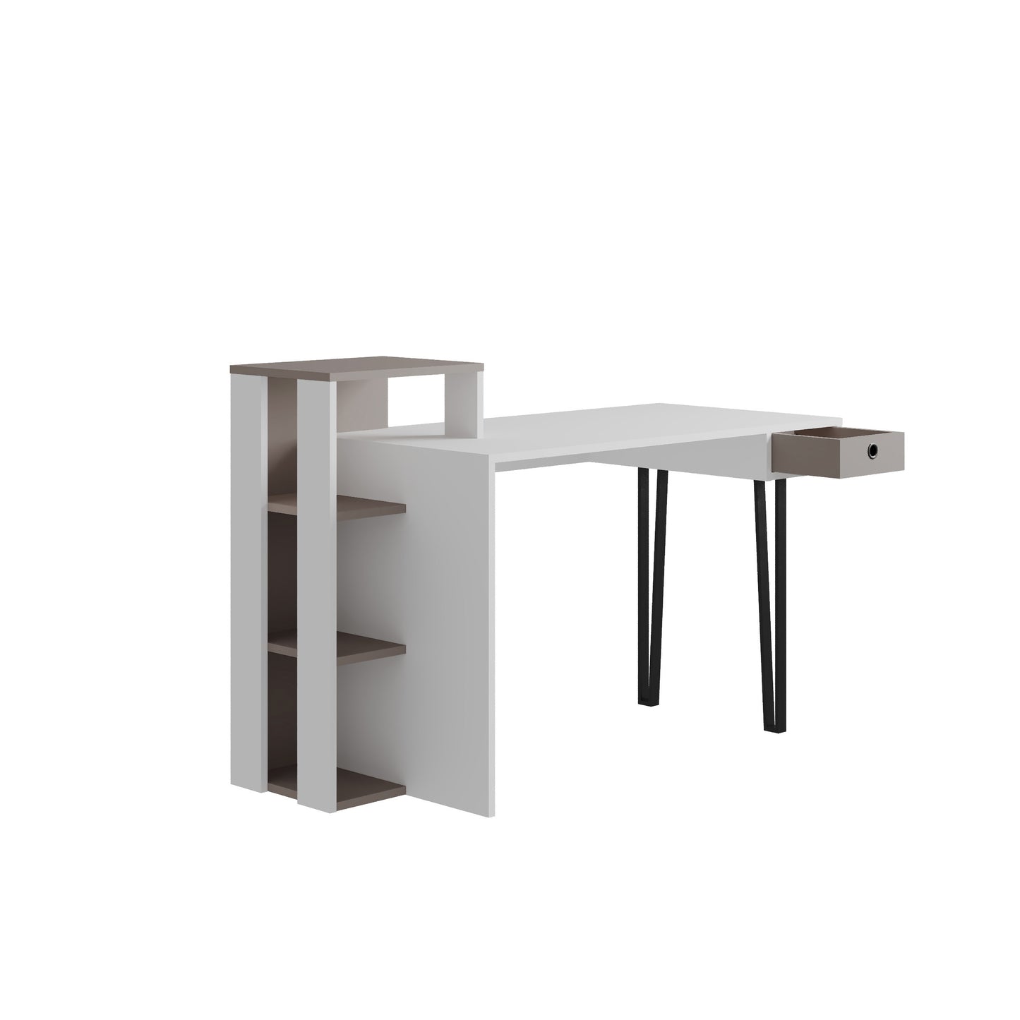 Mourah Loyd Working Table With Storage  - 2 Years Warranty