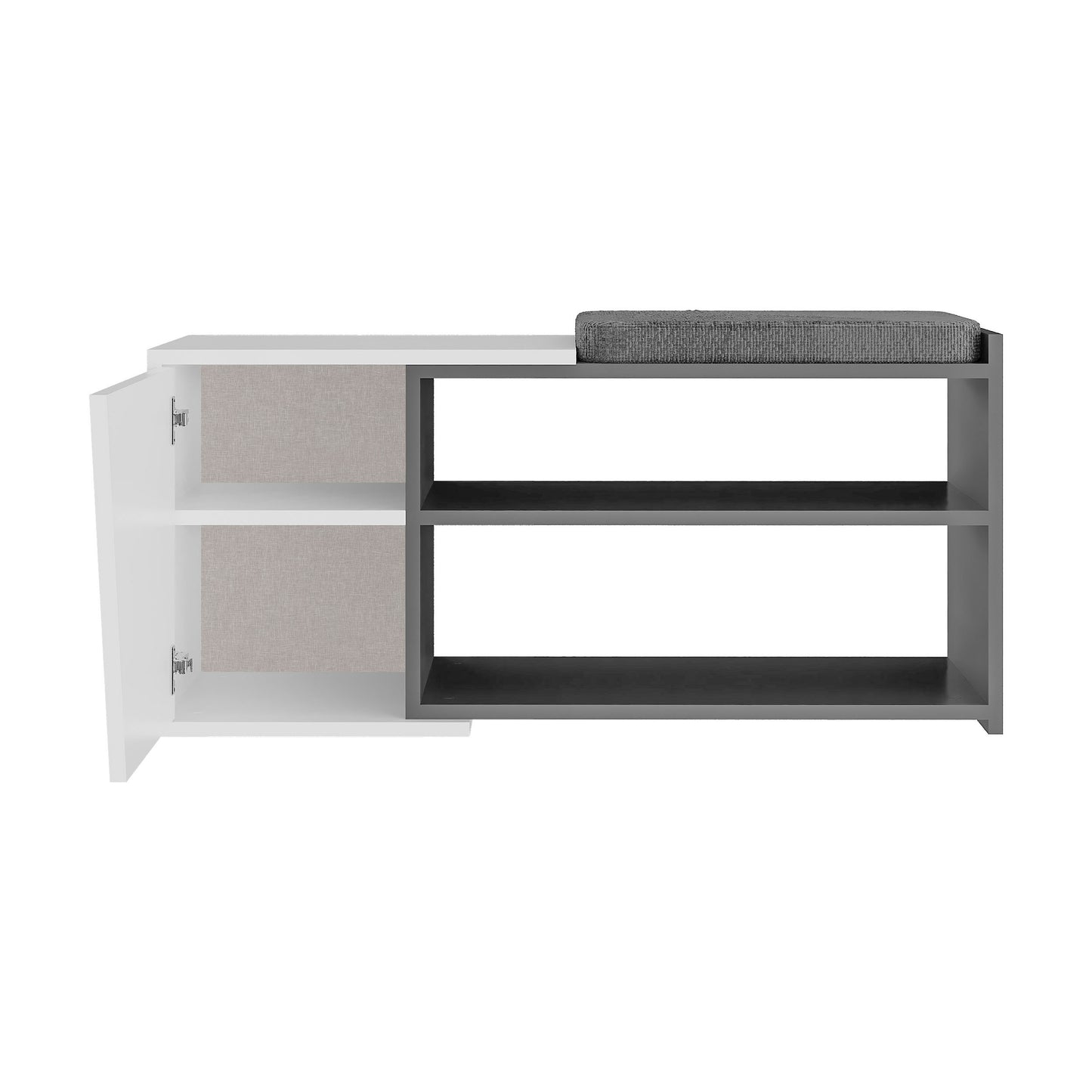 Mourah Fiona Bench & Shoe Cabinet - 8 Pairs - 2 Years Warranty