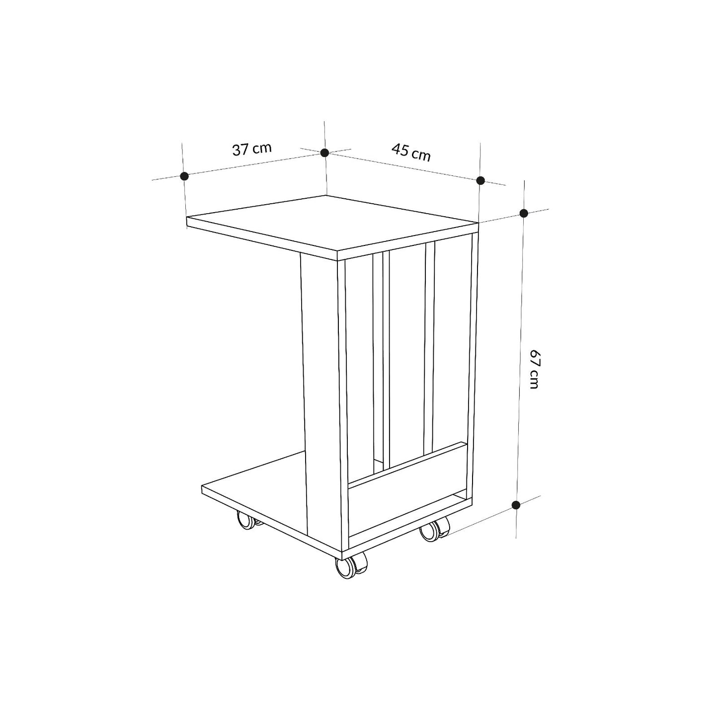 Mourah Edi End Table - 2 Years Warranty