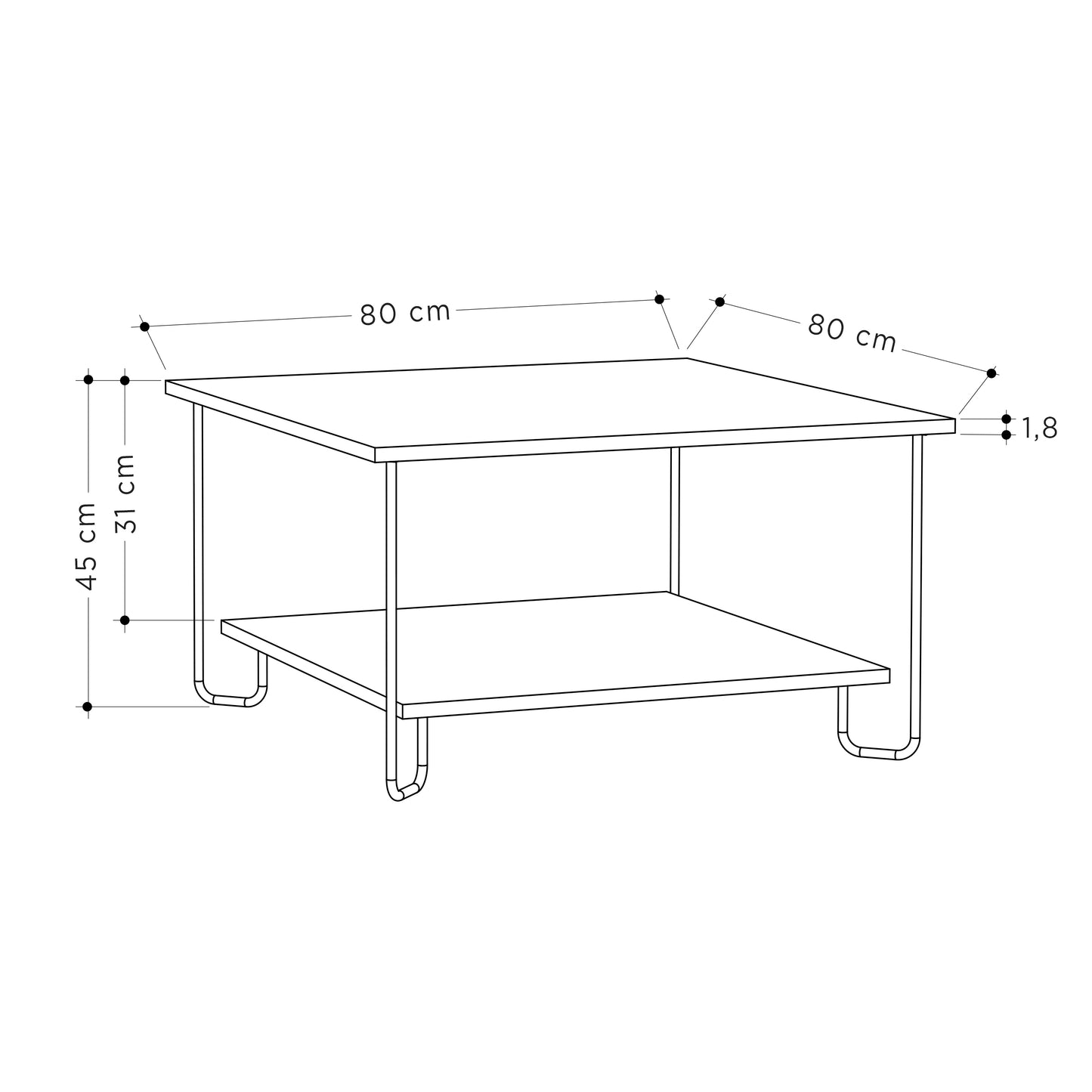 Mourah Marbo Coffee Table - 2 Years Warranty