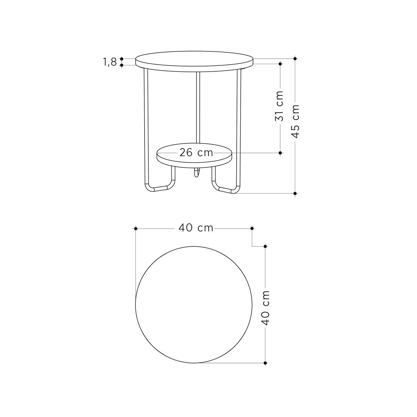 Mourah Corro End Table - 2 Years Warranty