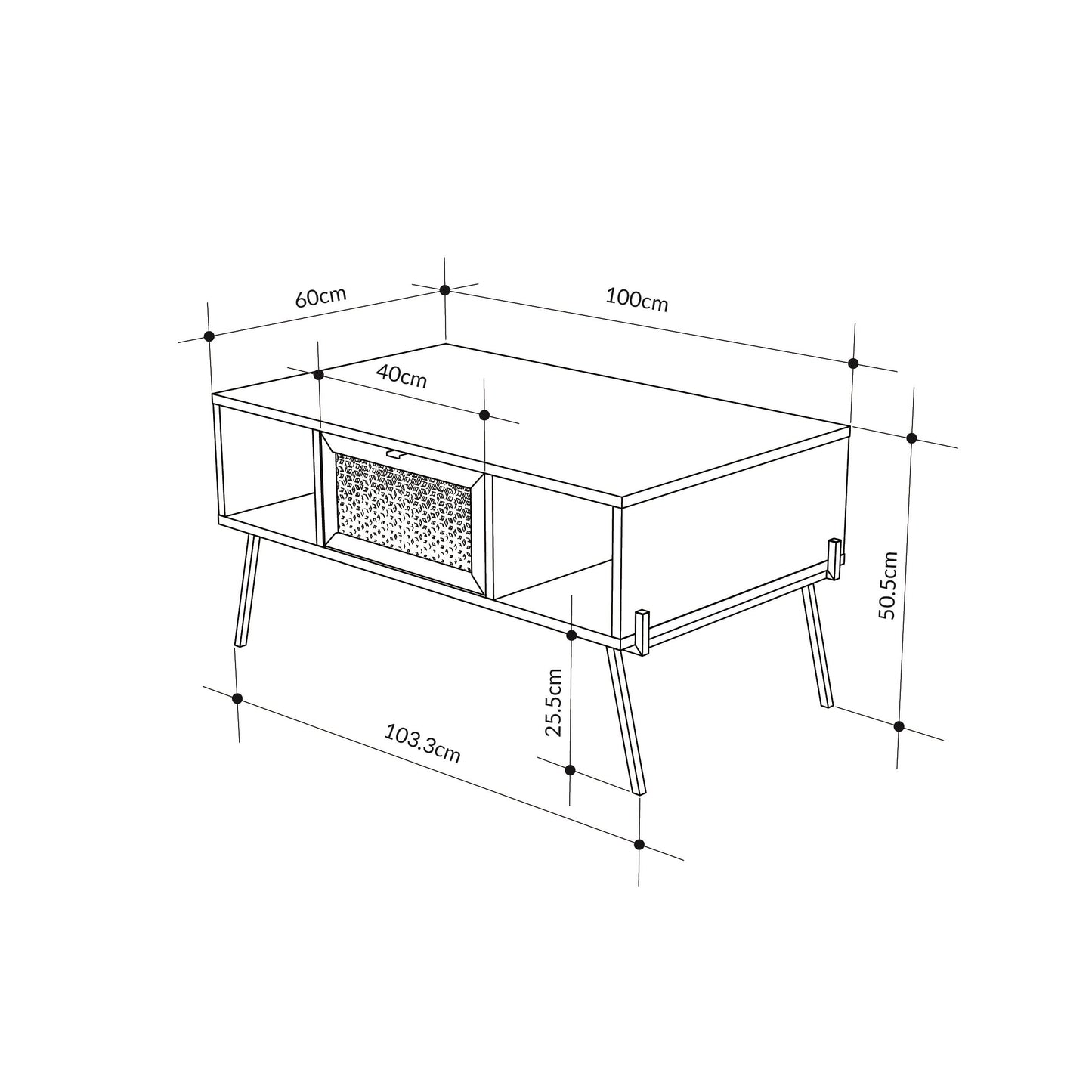 Naive 2 Coffee Table - Oak