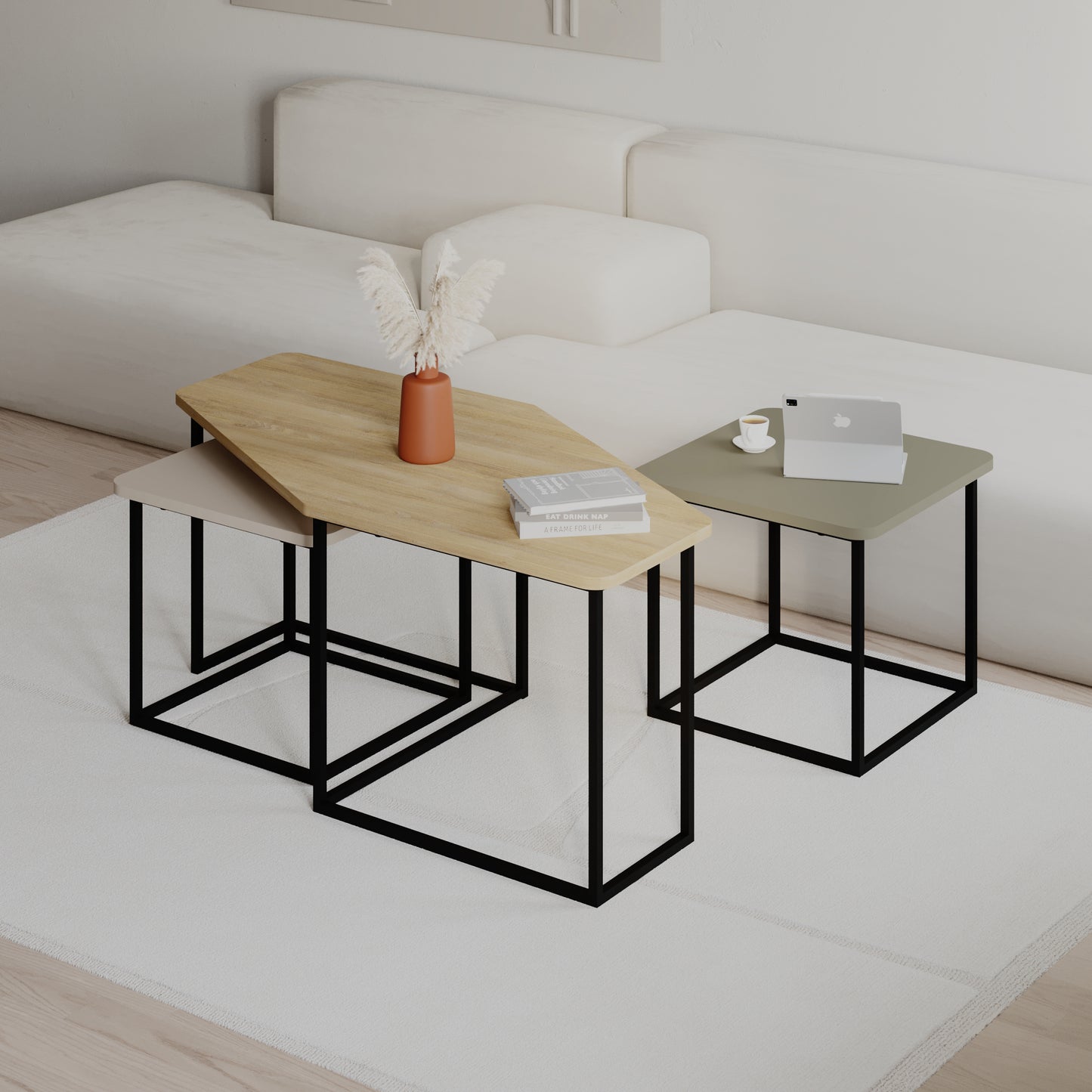 Mourah Nesty Coffee Table - 2 Years Warranty