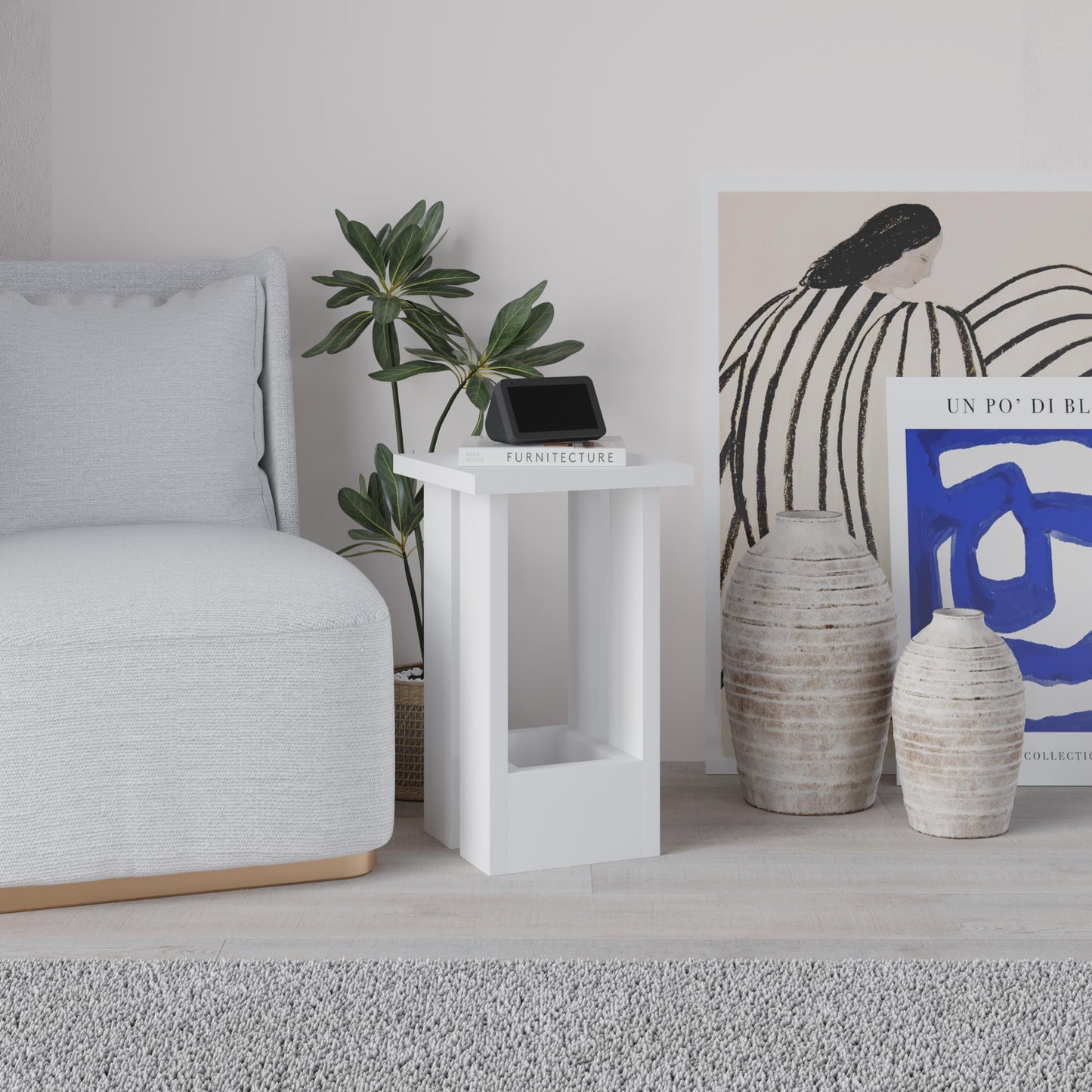 Mourah Home Tasos Side Table - 2 Years Warranty