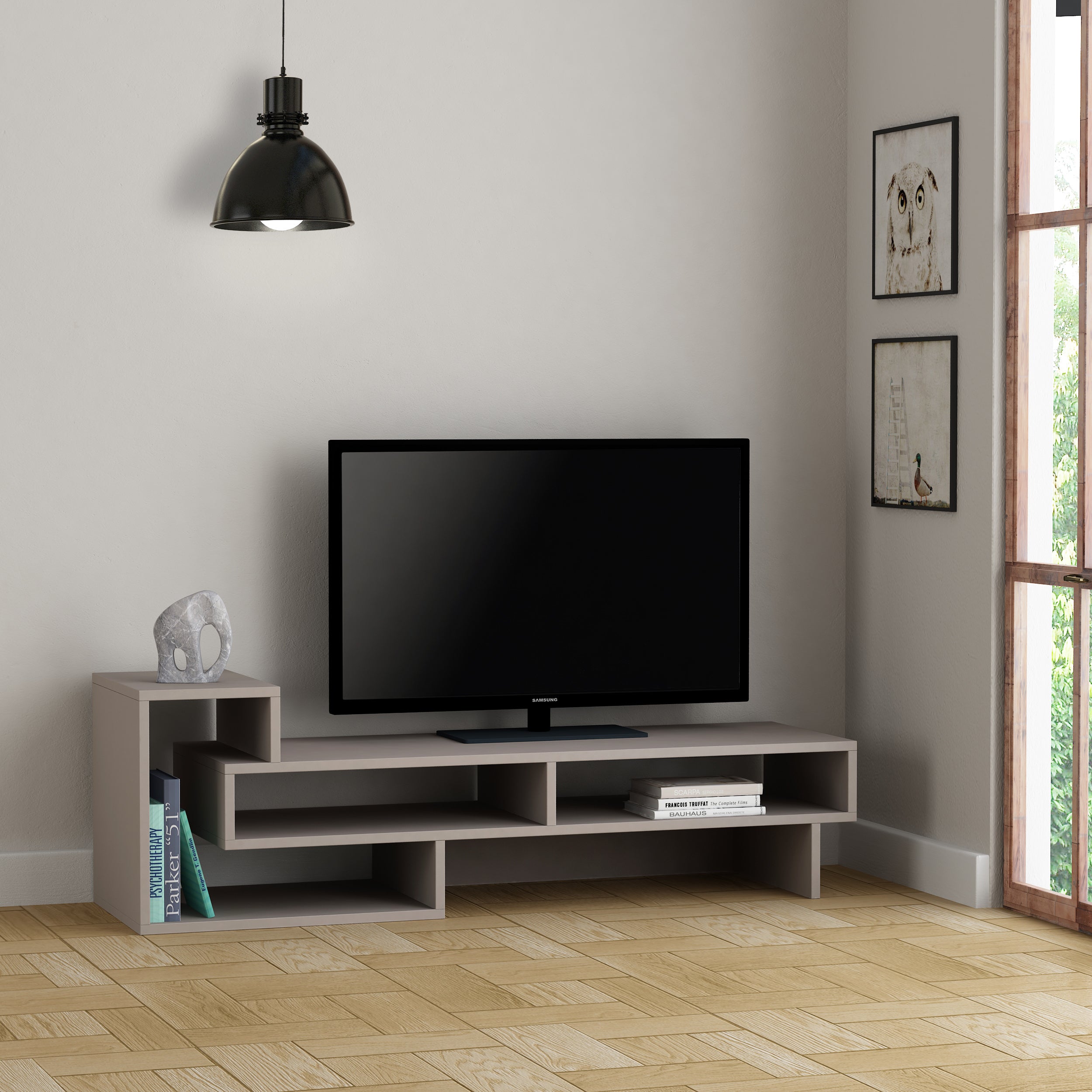 Mourah Tetra Tv Stand Up To 43 Inches With Storage - 2 Years Warranty