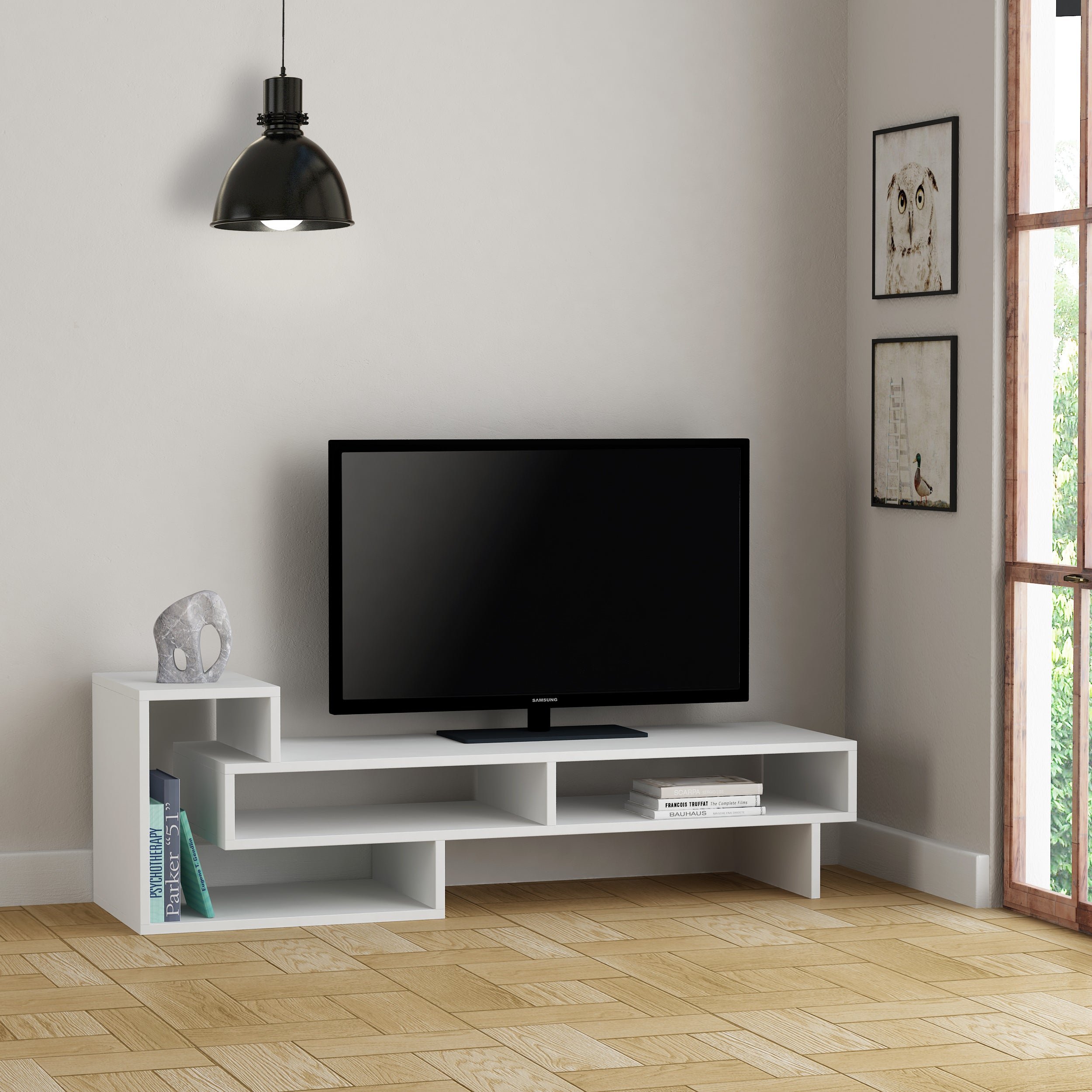 Mourah Tetra Tv Stand Up To 43 Inches With Storage - 2 Years Warranty