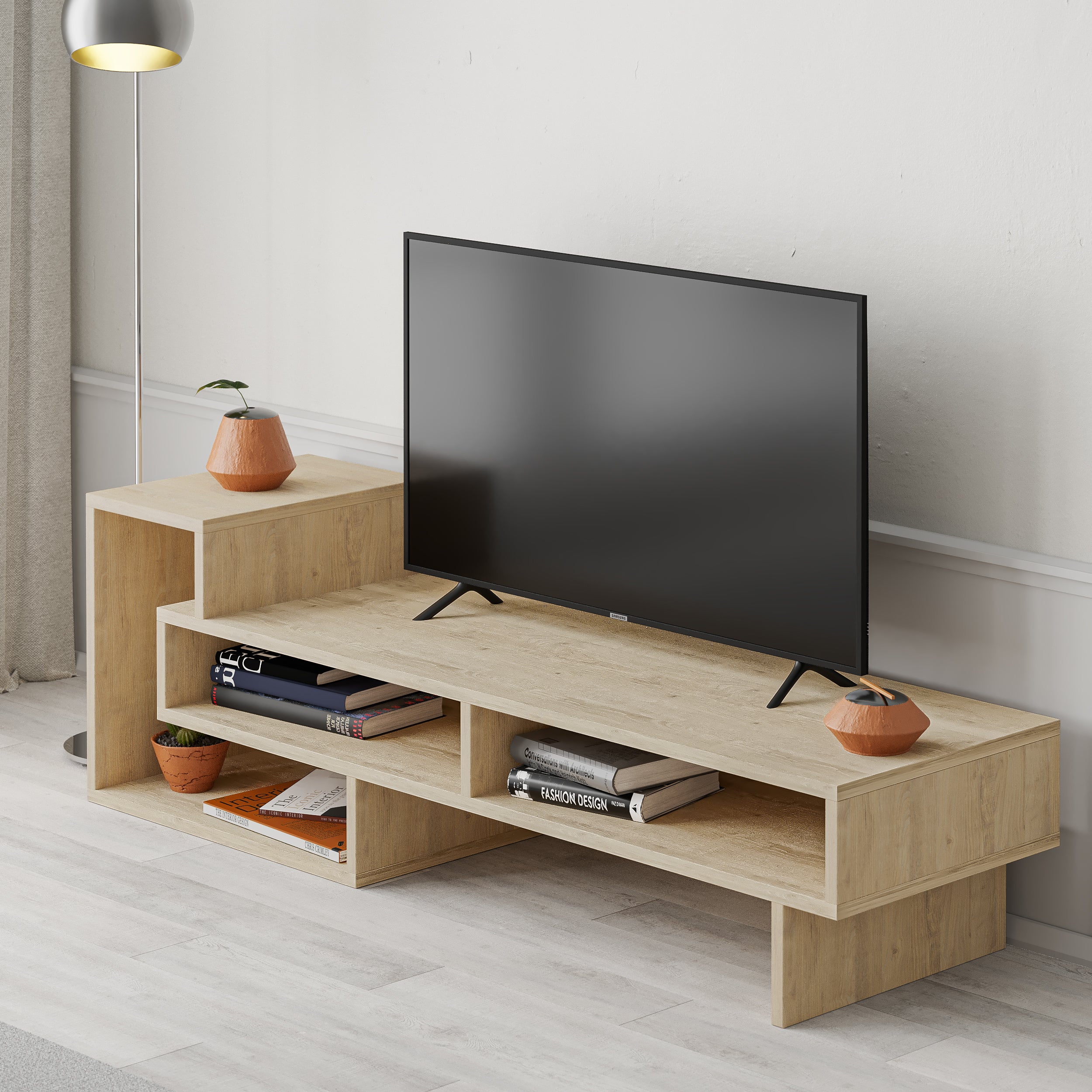 Mourah Tetra Tv Stand Up To 43 Inches With Storage - 2 Years Warranty