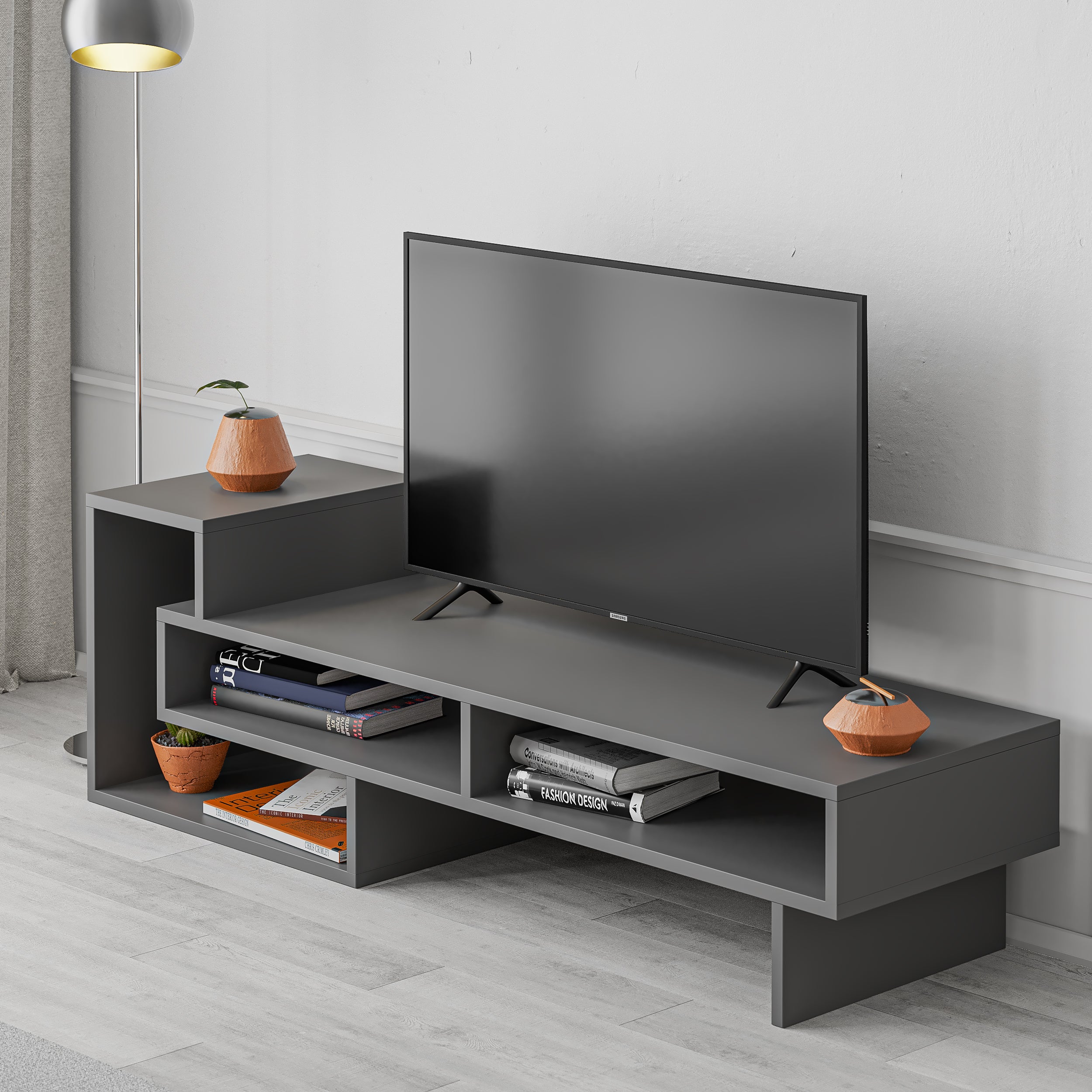 Mourah Tetra Tv Stand Up To 43 Inches With Storage - 2 Years Warranty