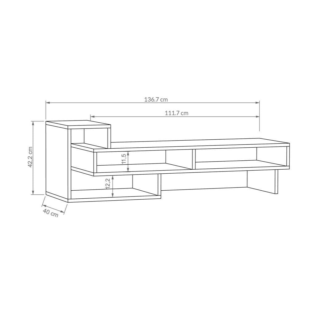 Mourah Tetra Tv Stand Up To 43 Inches With Storage - 2 Years Warranty