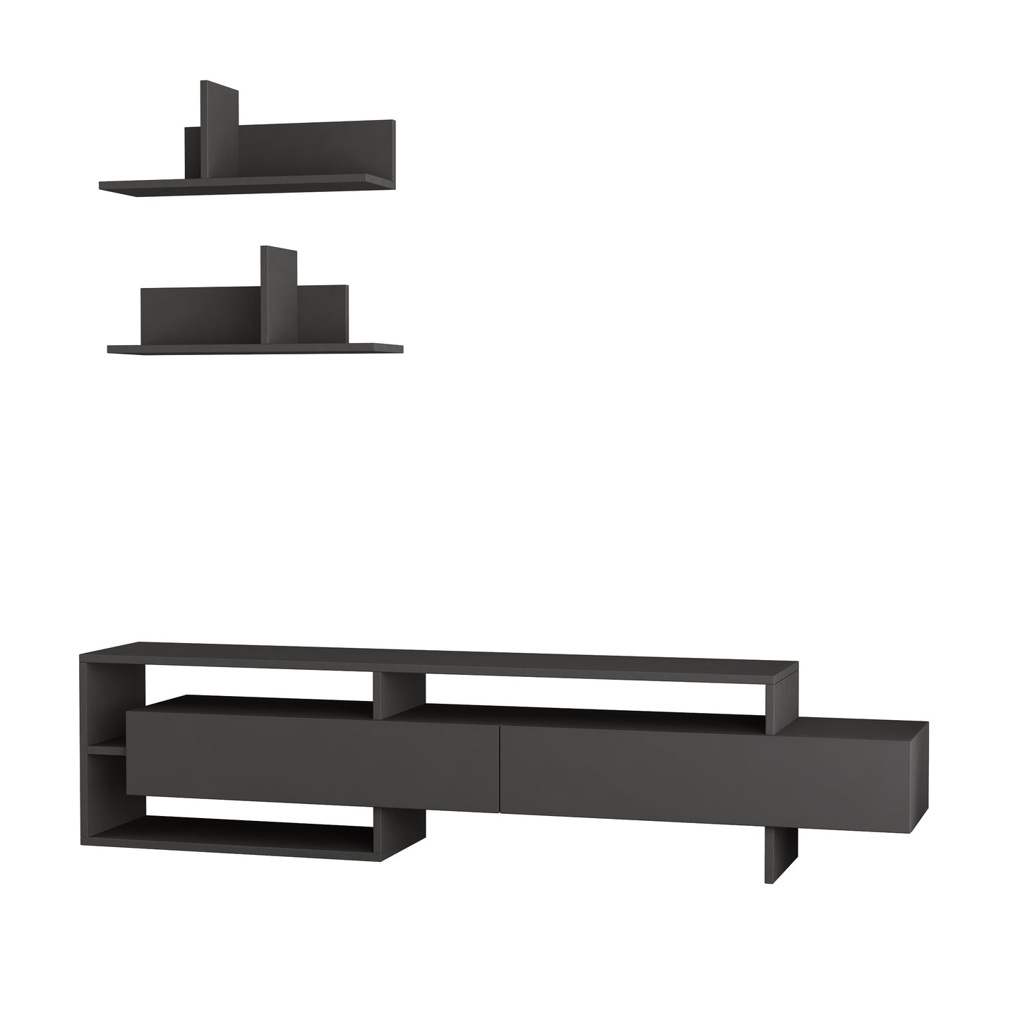 Mourah Gara TV Unit Up To 60 Inches With Storage - 2 Years Warranty