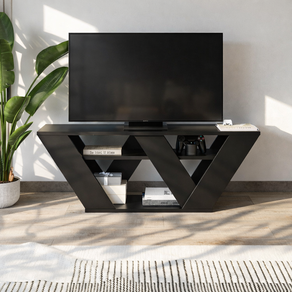 Mourah Pipralla Tv Stand Up To 43 Inches With Storage - 2 Years Warranty