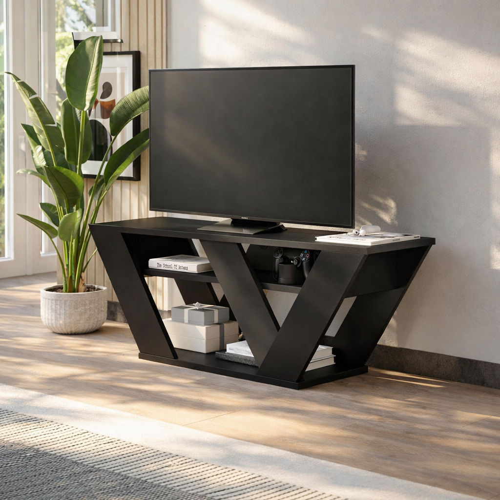 Mourah Pipralla Tv Stand Up To 43 Inches With Storage - 2 Years Warranty
