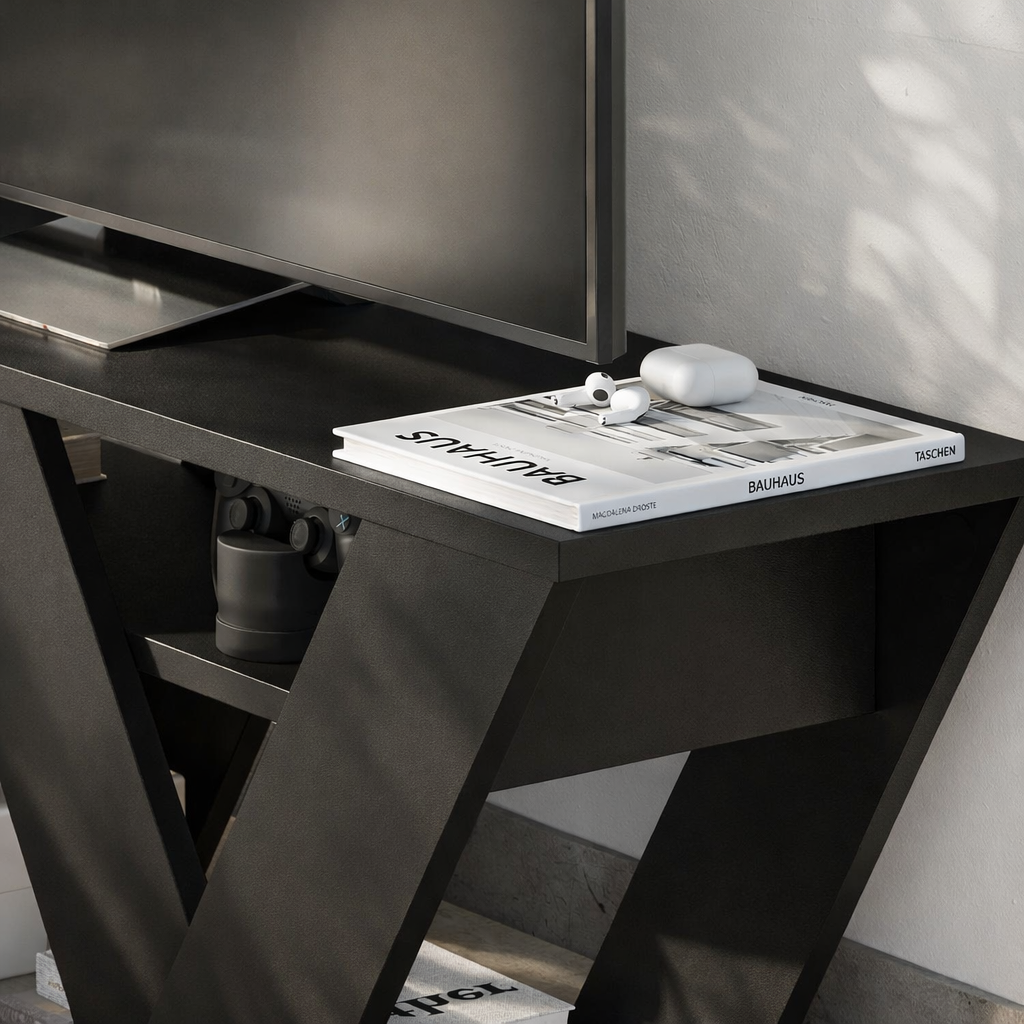 Mourah Pipralla Tv Stand Up To 43 Inches With Storage - 2 Years Warranty