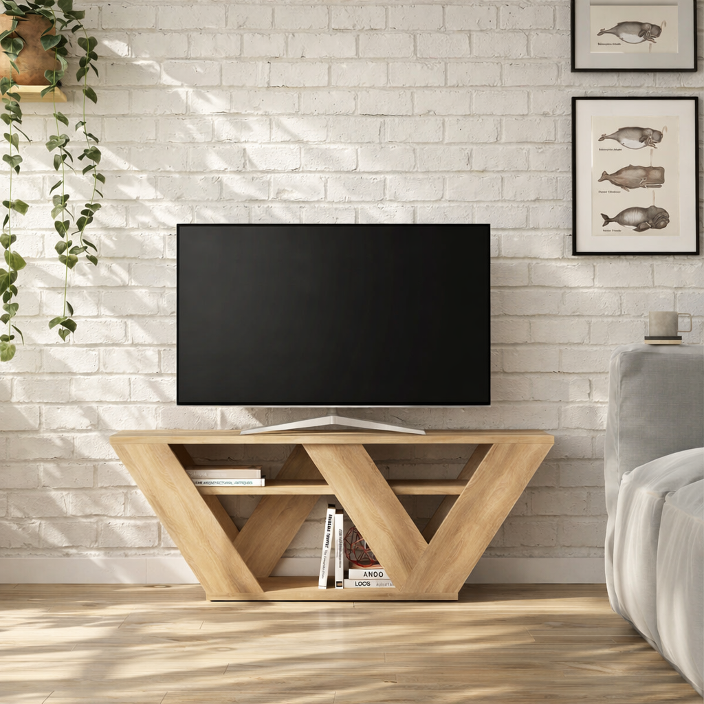 Mourah Pipralla Tv Stand Up To 43 Inches With Storage - 2 Years Warranty