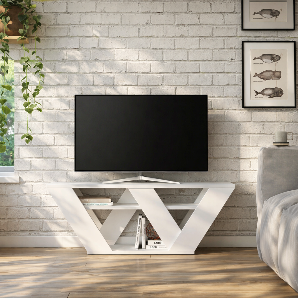 Mourah Pipralla Tv Stand Up To 43 Inches With Storage - 2 Years Warranty