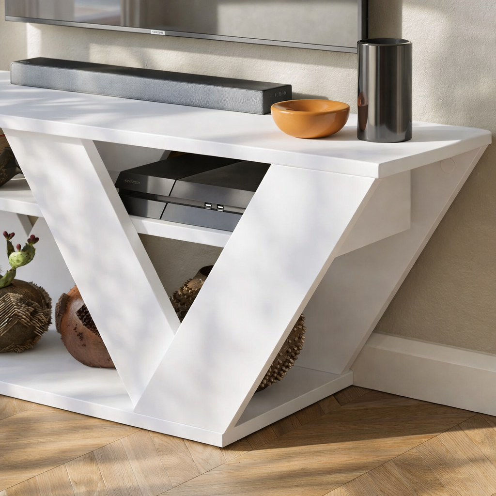 Mourah Pipralla Tv Stand Up To 43 Inches With Storage - 2 Years Warranty