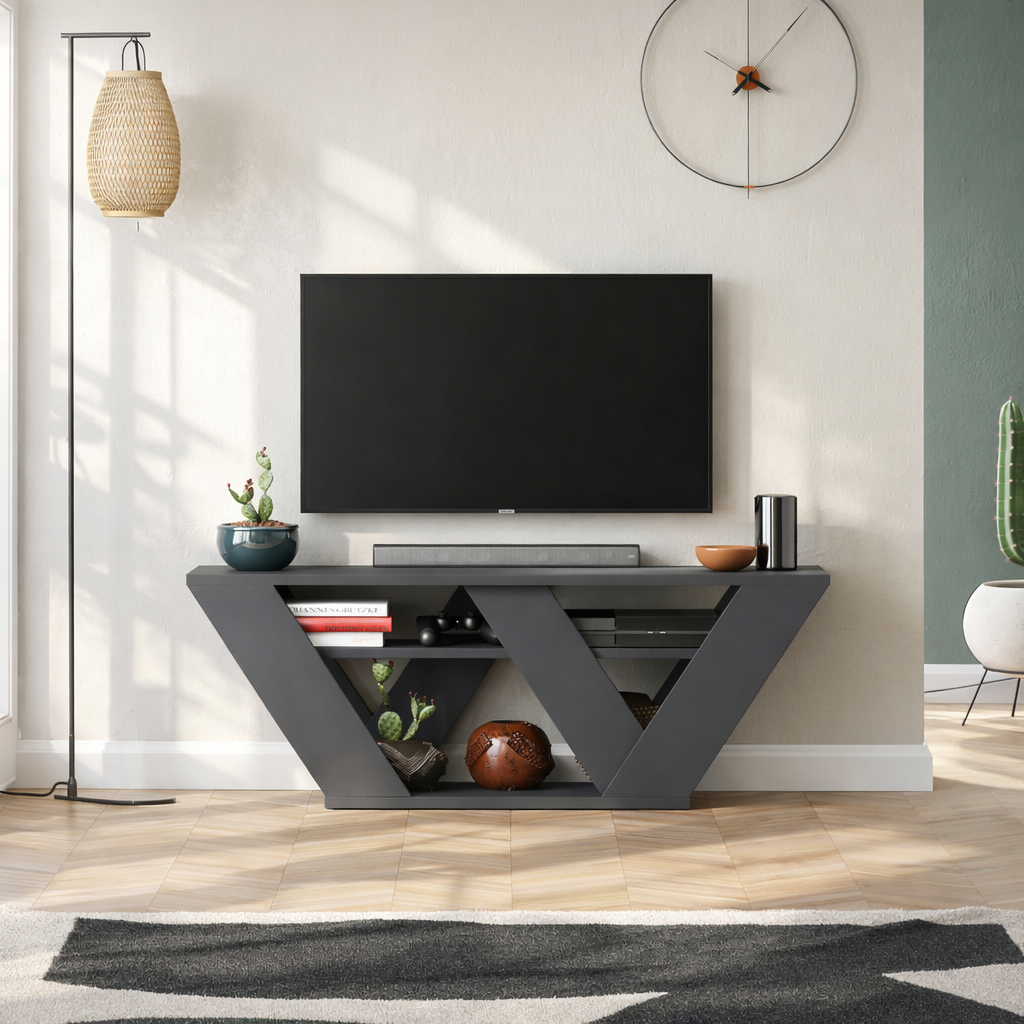 Mourah Pipralla Tv Stand Up To 43 Inches With Storage - 2 Years Warranty