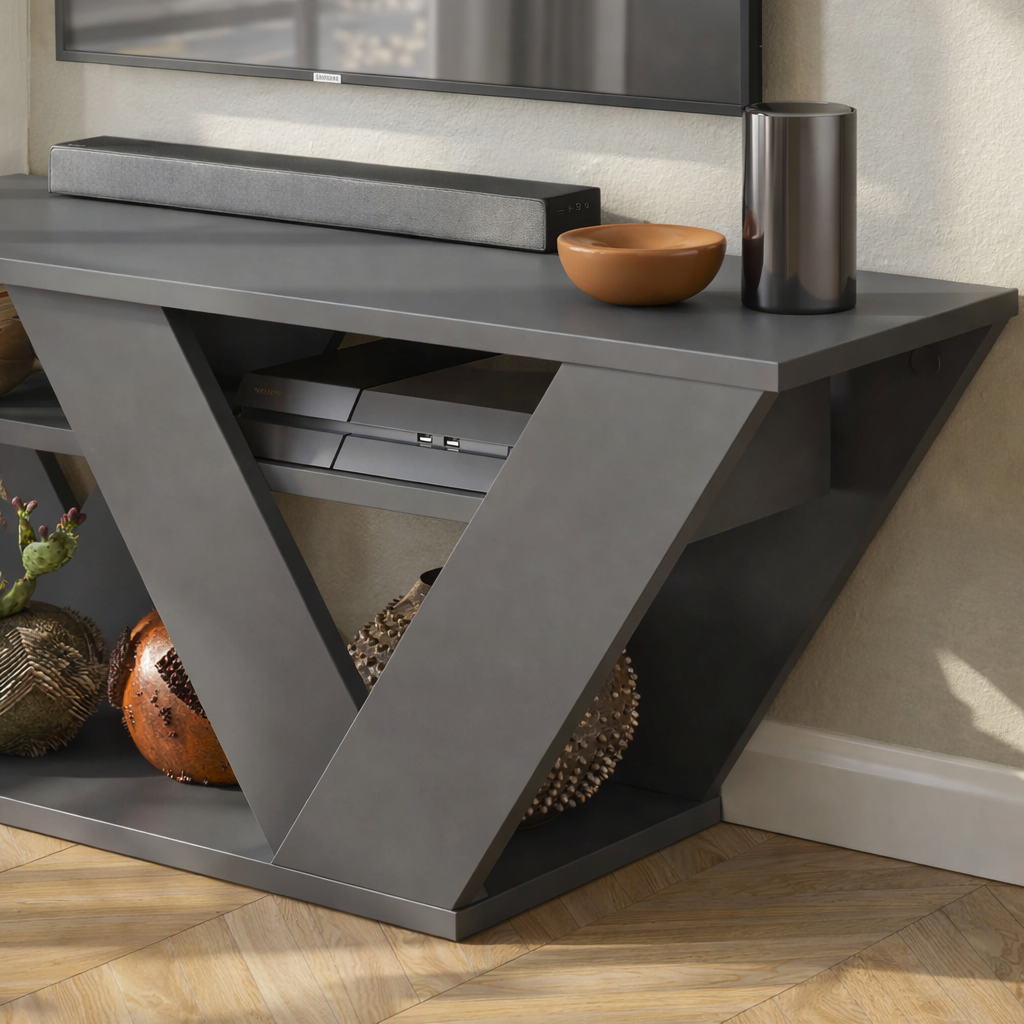 Mourah Pipralla Tv Stand Up To 43 Inches With Storage - 2 Years Warranty