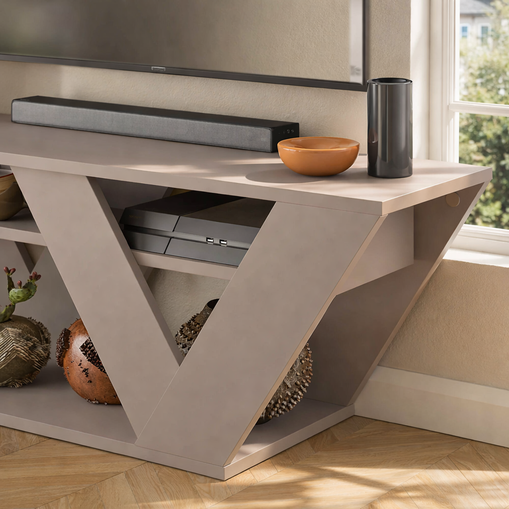 Mourah Pipralla Tv Stand Up To 43 Inches With Storage - 2 Years Warranty