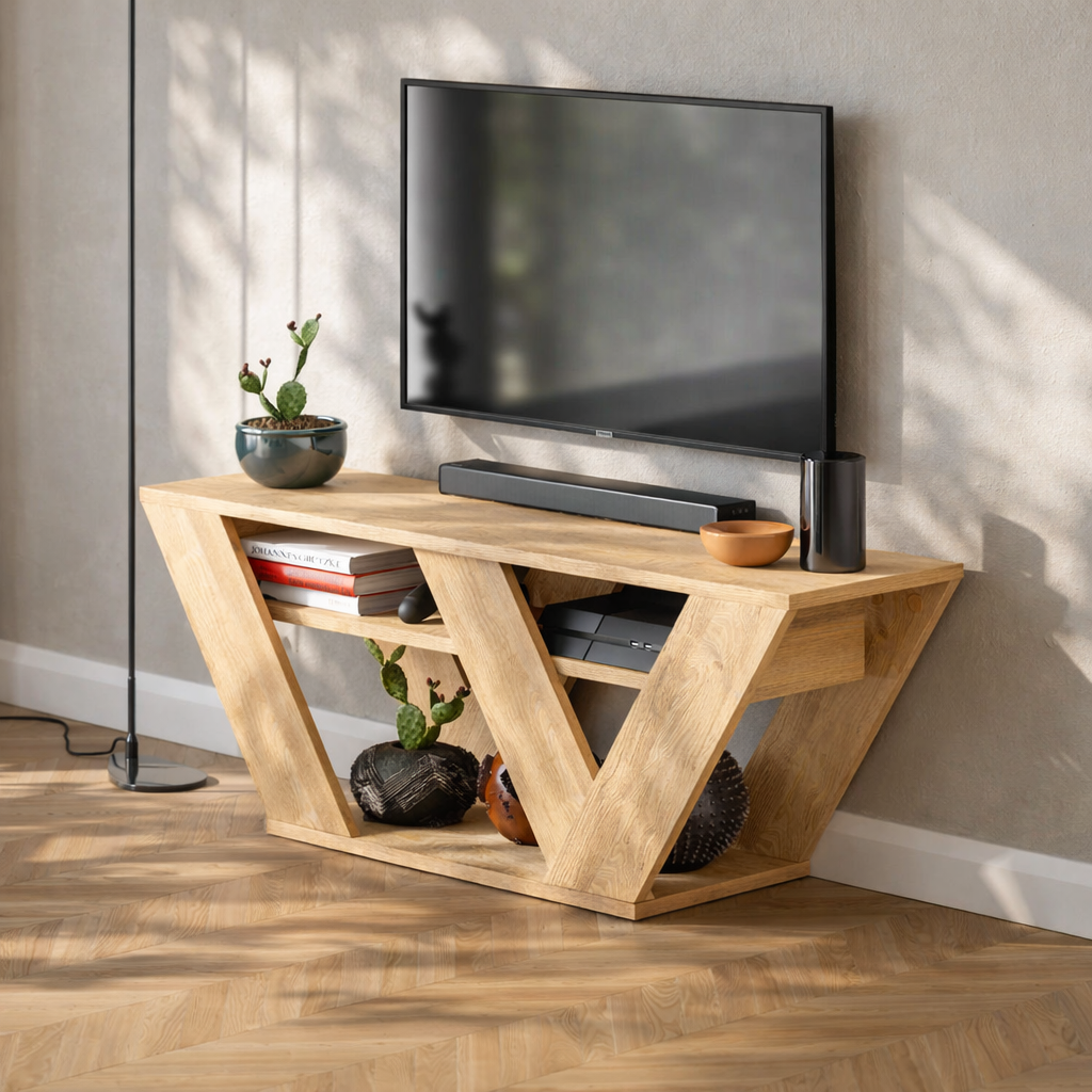 Mourah Pipralla Tv Stand Up To 43 Inches With Storage - 2 Years Warranty