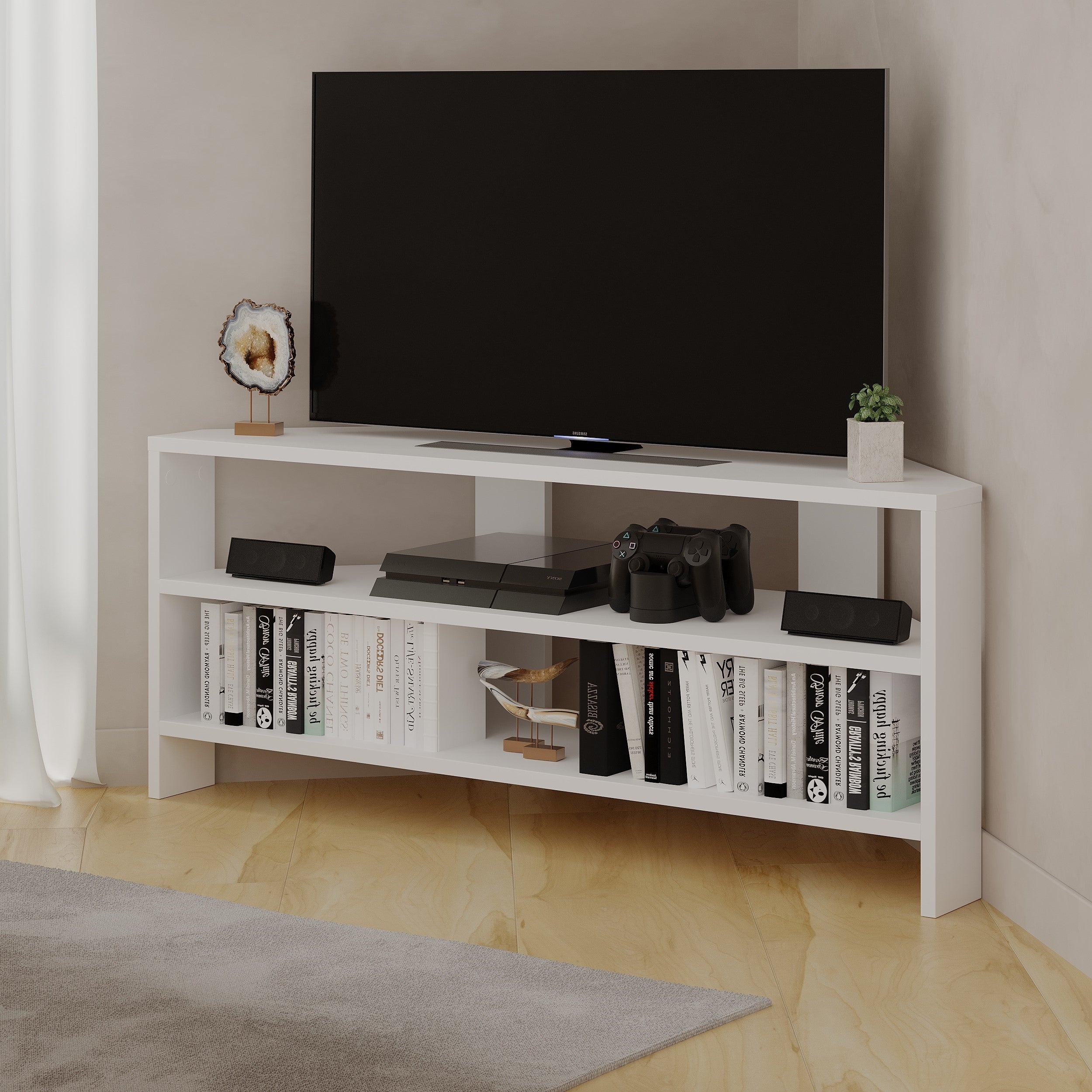 Mourah Thales Tv Stand Up To 43 Inches With Storage - 2 Years Warranty