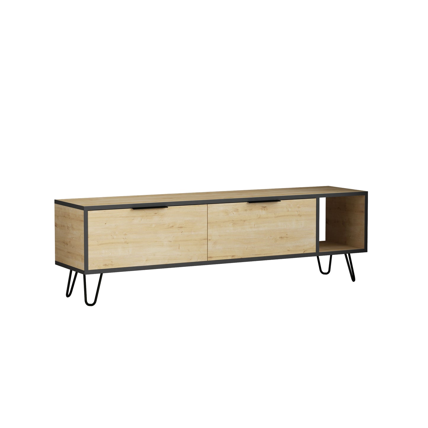 Mourah Furoki Tv Stand Up To 60 Inches With Storage - 2 Years Warranty