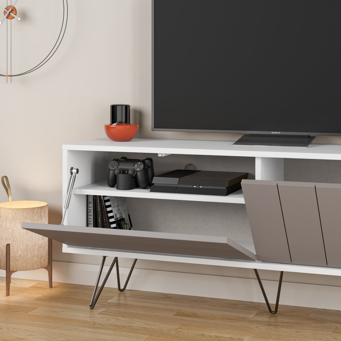 Mourah Picadilly Tv Stand Up To 55 Inches With Storage - 2 Years Warranty