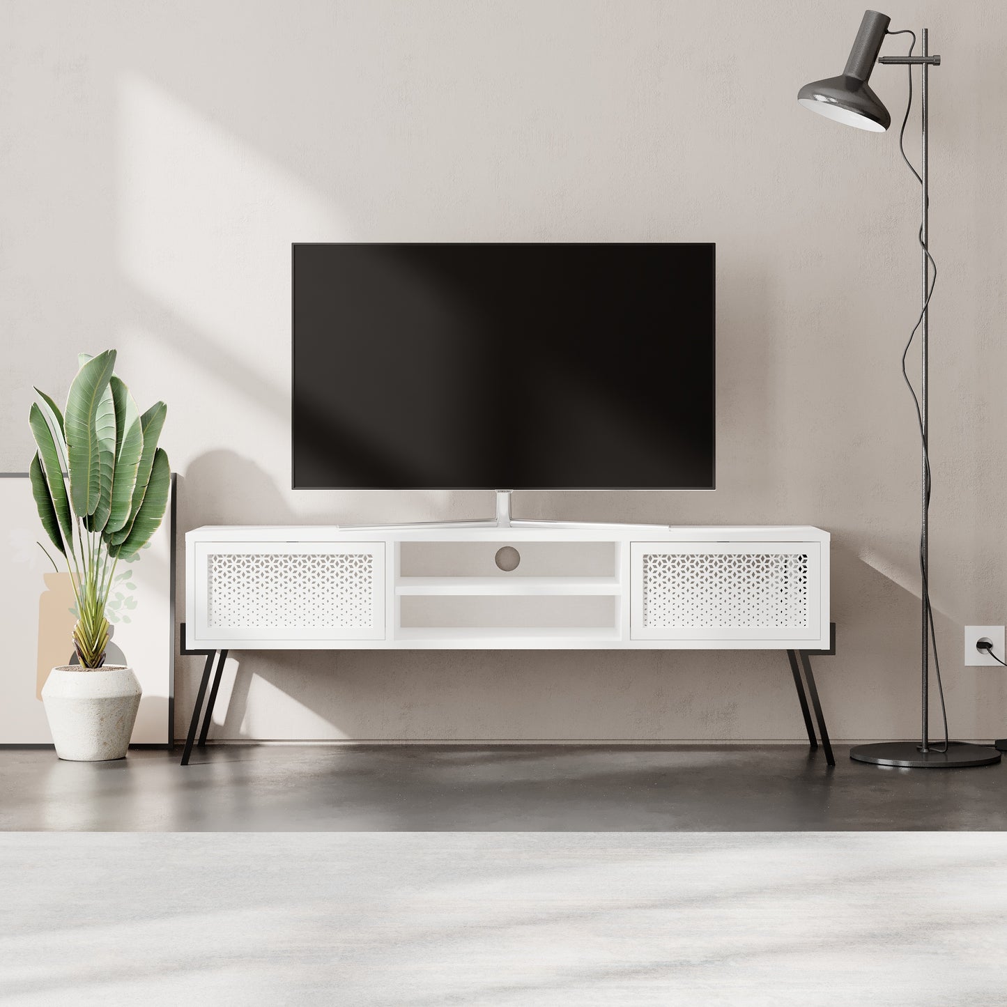 Mourah Naive Tv Stand Up To 55 Inches With Storage - Years Warranty