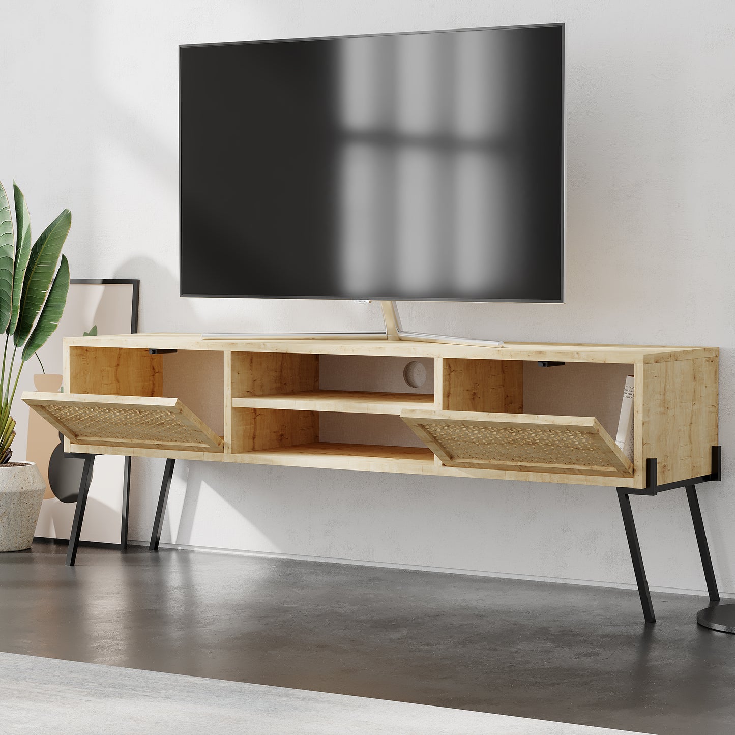 Mourah Naive Tv Stand Up To 55 Inches With Storage - Years Warranty