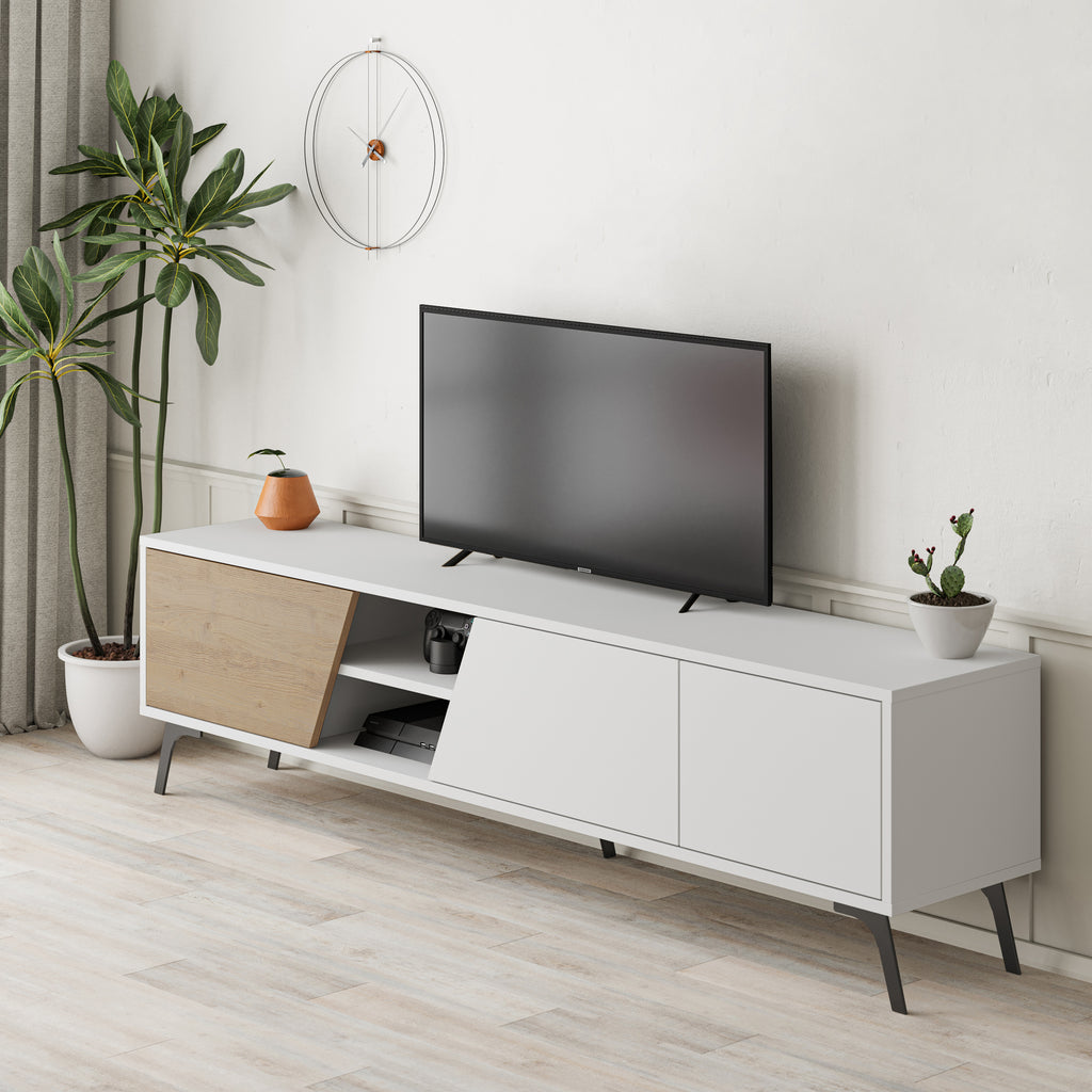 Mourah Fiona Tv Stand Up To 70 Inches With Storage - 2 Years Warranty