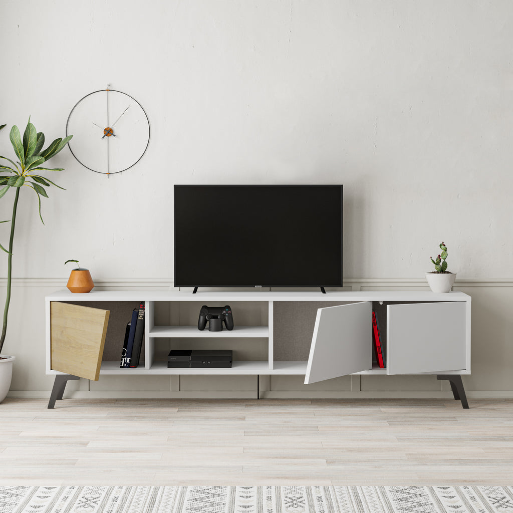 Mourah Fiona Tv Stand Up To 70 Inches With Storage - 2 Years Warranty