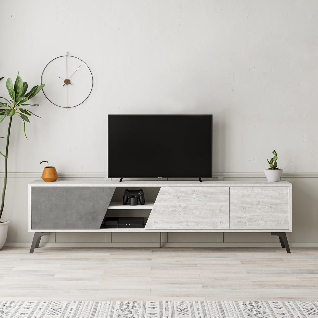 Mourah Fiona Tv Stand Up To 70 Inches With Storage - 2 Years Warranty