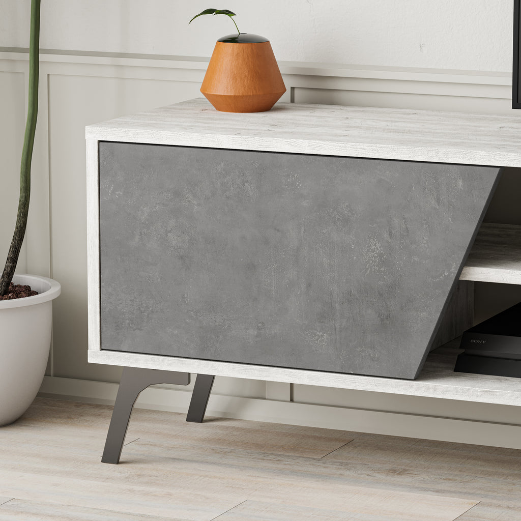 Mourah Fiona Tv Stand Up To 70 Inches With Storage - 2 Years Warranty