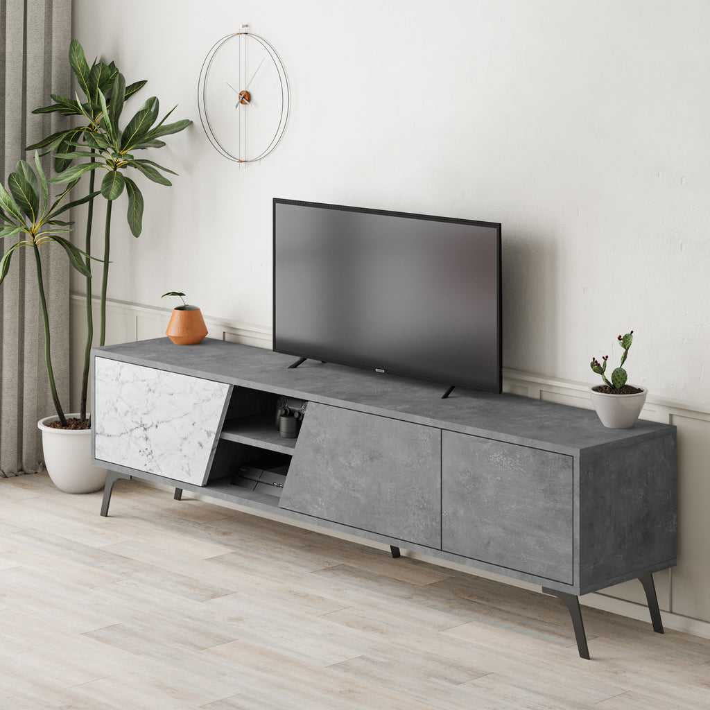 Mourah Fiona Tv Stand Up To 70 Inches With Storage - 2 Years Warranty