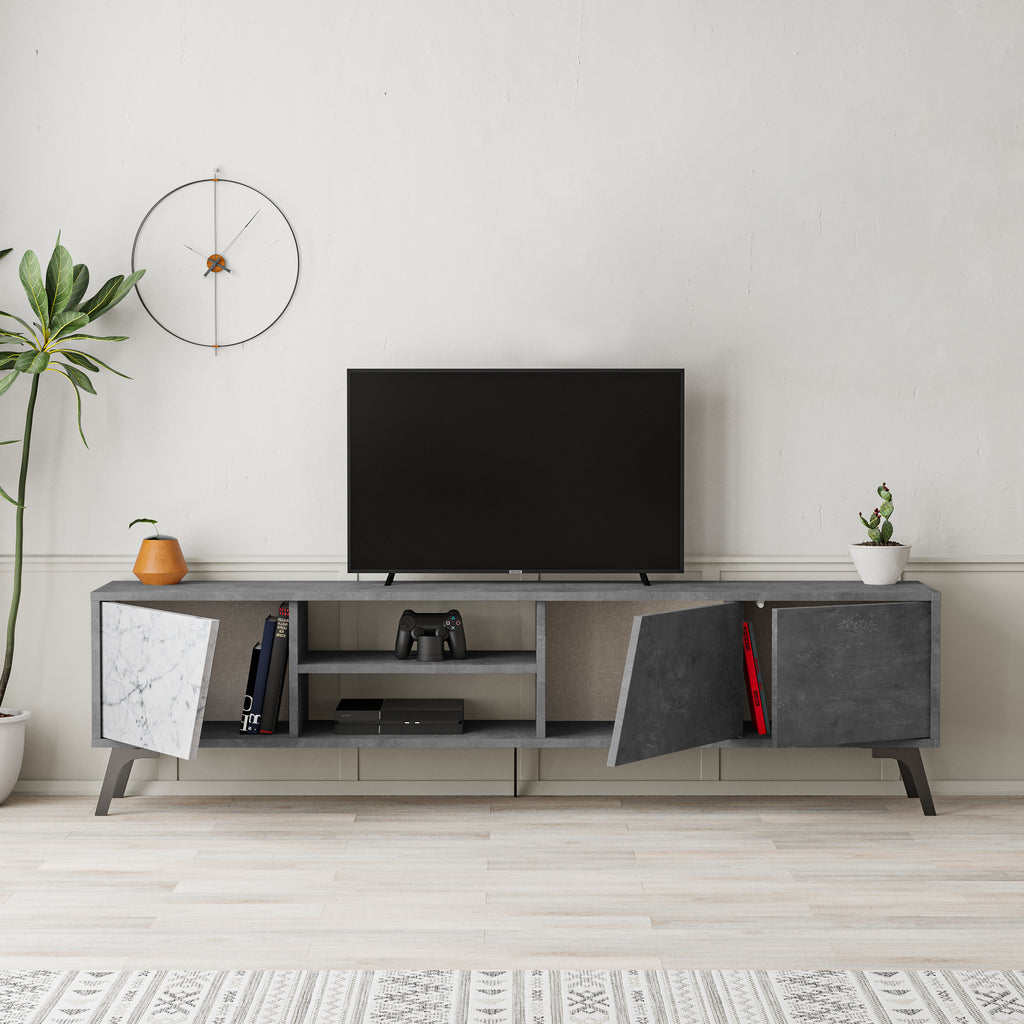 Mourah Fiona Tv Stand Up To 70 Inches With Storage - 2 Years Warranty