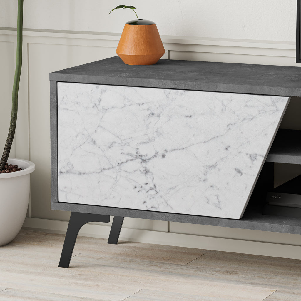 Mourah Fiona Tv Stand Up To 70 Inches With Storage - 2 Years Warranty
