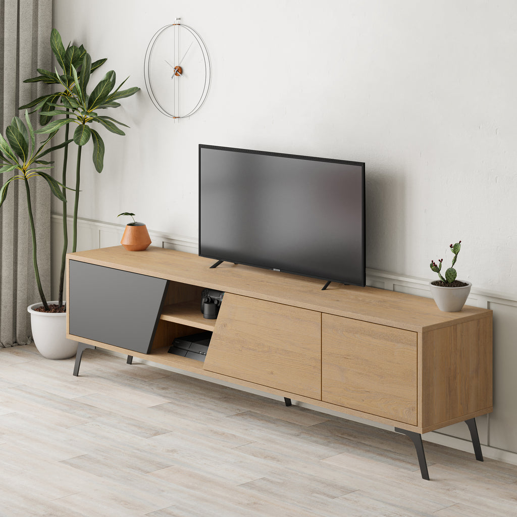 Mourah Fiona Tv Stand Up To 70 Inches With Storage - 2 Years Warranty