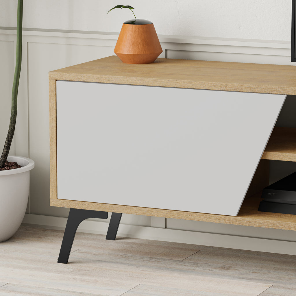 Mourah Fiona Tv Stand Up To 70 Inches With Storage - 2 Years Warranty