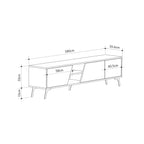 Mourah Fiona Tv Stand Up To 70 Inches With Storage - 2 Years Warranty