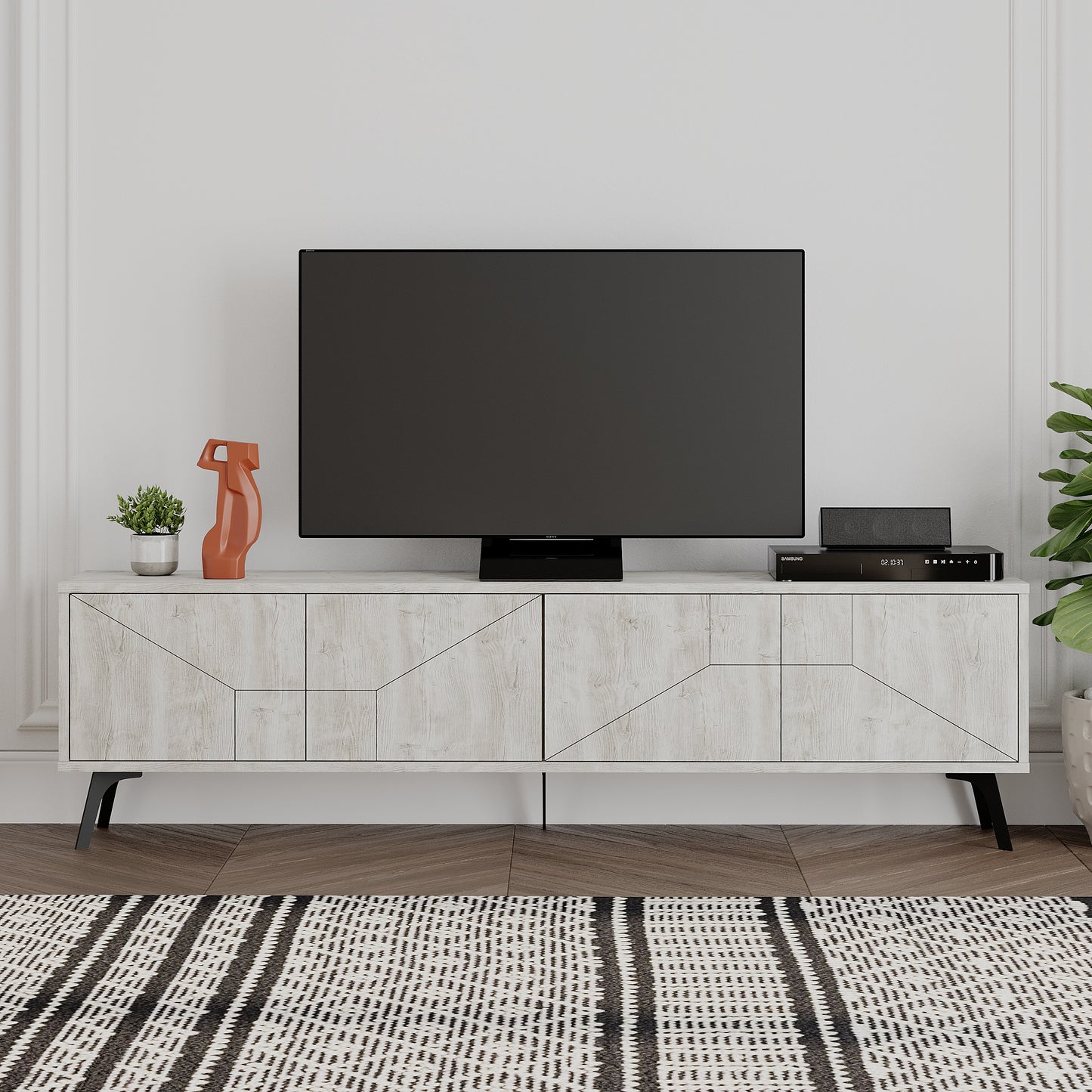 Mourah Dune Tv Stand Up To 70 Inches With Storage - 2 Years Warranty