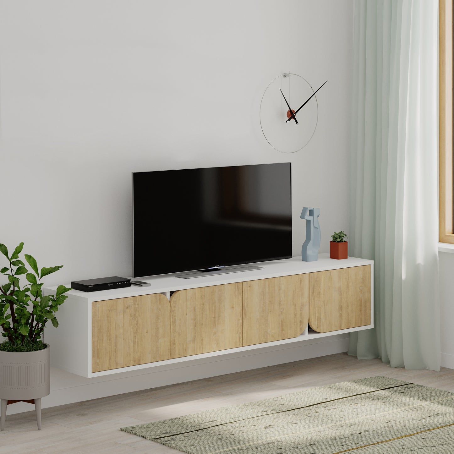 Mourah Spark Tv Stand Up To 70 Inches With Storage - 2 Years Warranty