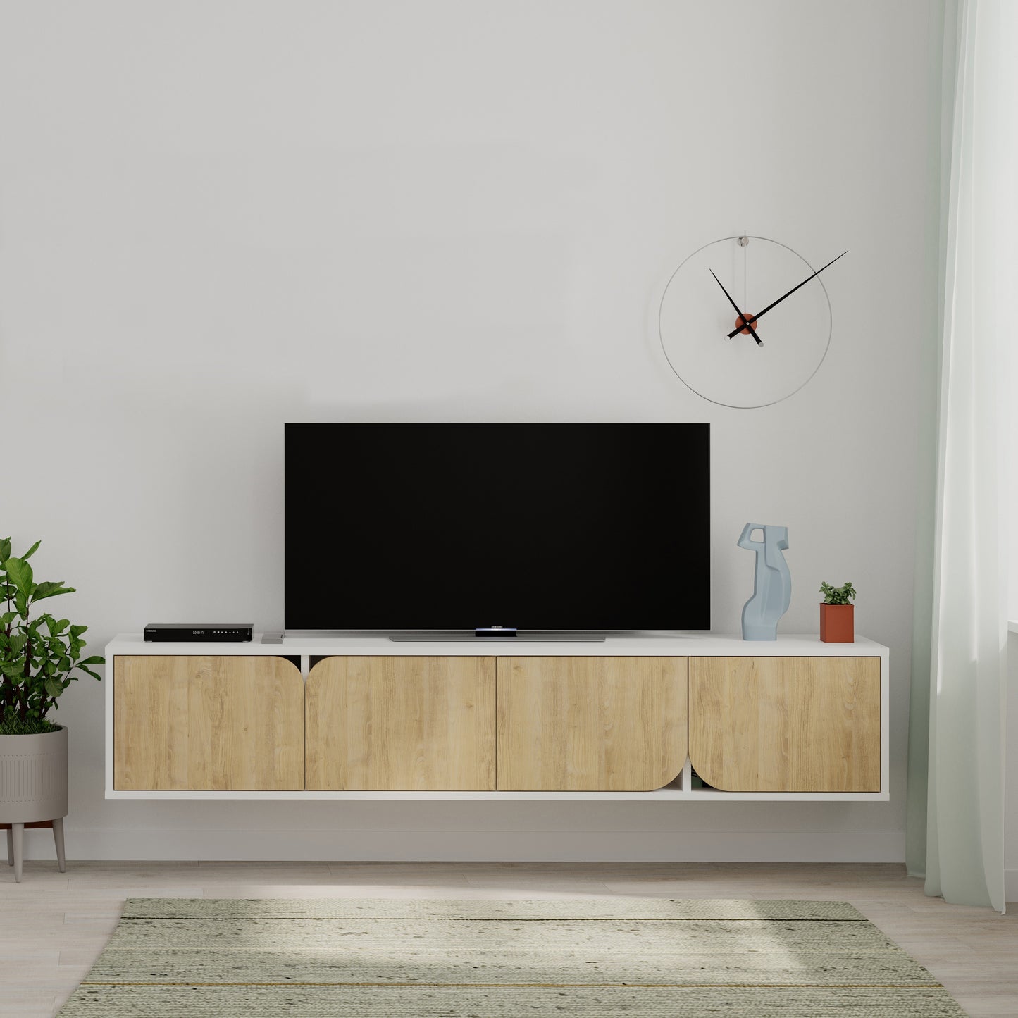 Mourah Spark Tv Stand Up To 70 Inches With Storage - 2 Years Warranty