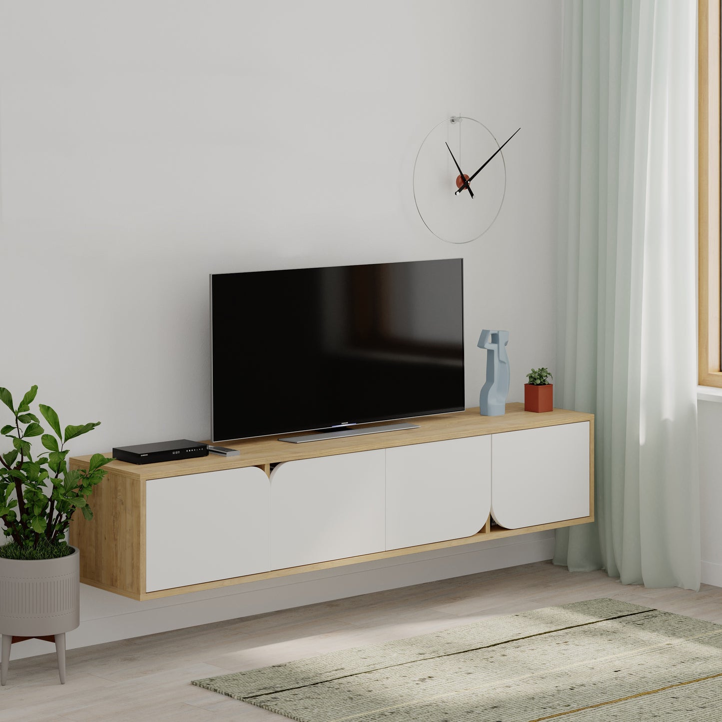 Mourah Spark Tv Stand Up To 70 Inches With Storage - 2 Years Warranty