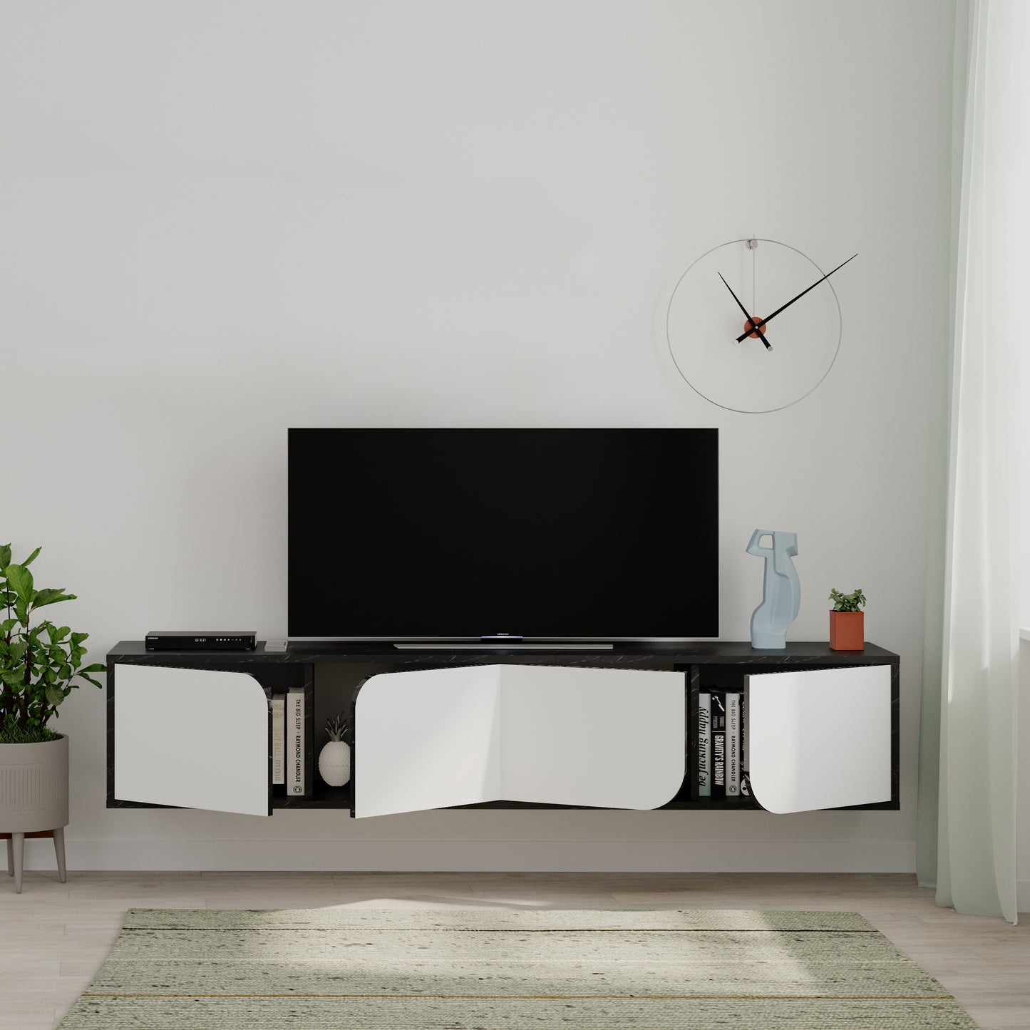 Mourah Spark Tv Stand Up To 70 Inches With Storage - 2 Years Warranty